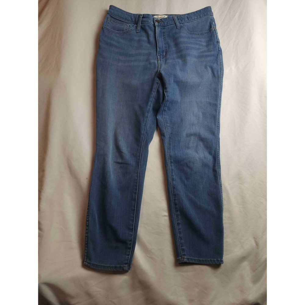 Madewell Curvy Roadtripper Jegging Women 34x24 Blue Stretch Mid Wash Denim Jeans